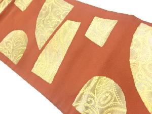 リサイクル　唐草模様織出し名古屋帯